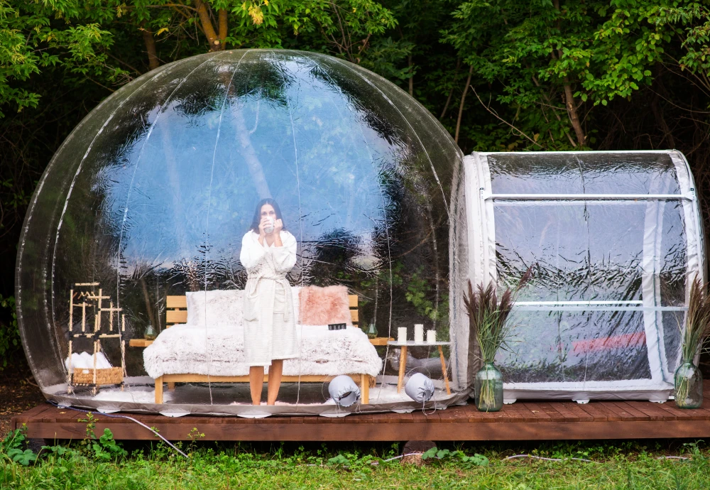 inflatable bubble tent transparent